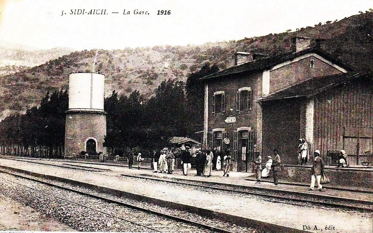 1583- Sidi-Aich - La Gare - 1916.jpg